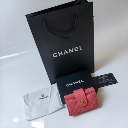 샤* 클래식 아코디언 카드지갑 (핑크)